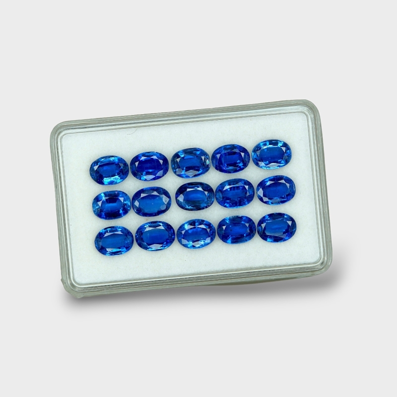 Kyanite 8x6mm Faceted Oval AAA Gemstones Parcel - 170827