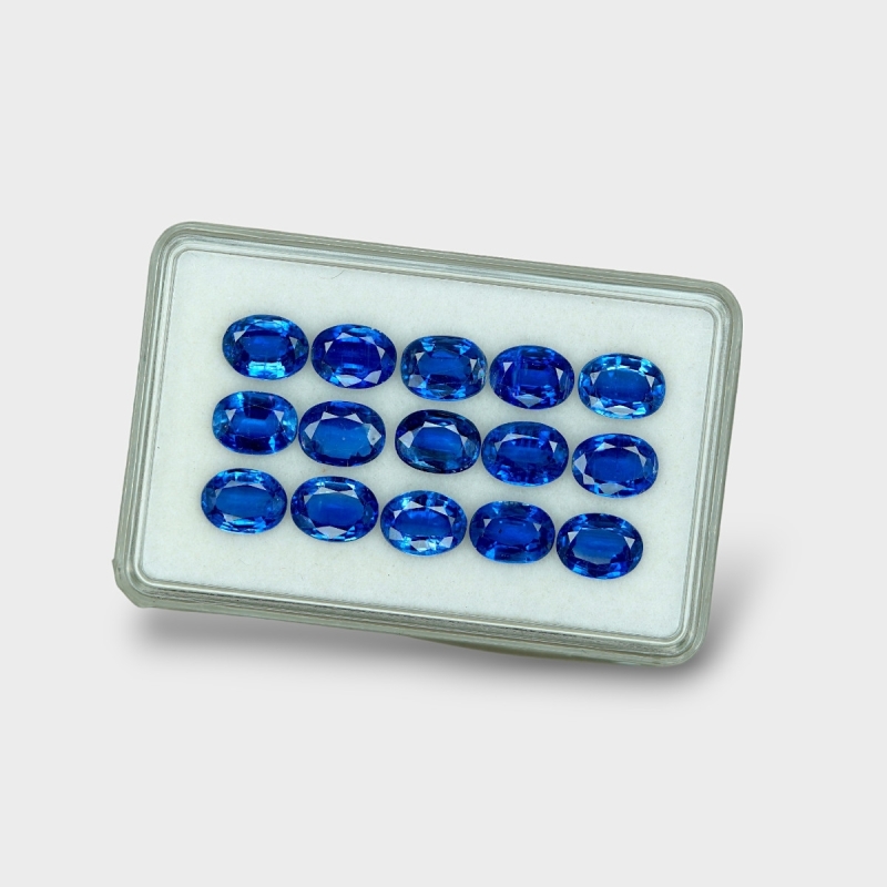 Kyanite 8x6mm Faceted Oval AAA Gemstones Parcel - 170827