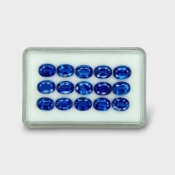 25.68 Cts. Kyanite 8x6mm Faceted Oval Shape AAA Grade Gemstones Parcel - Total 15 Pc.