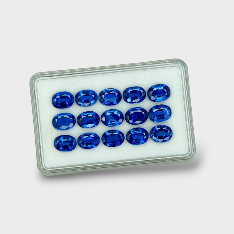 Kyanite 8x6mm Faceted Oval AAA Gemstones Parcel - 170828