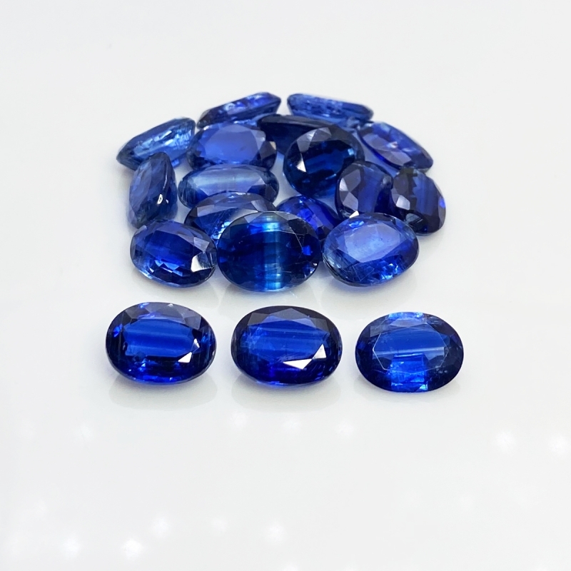 69.65 Cts. Kyanite 7X11-8X11mm Faceted Oval Shape A+ Grade Gemstones Parcel - Total 18 Pc.