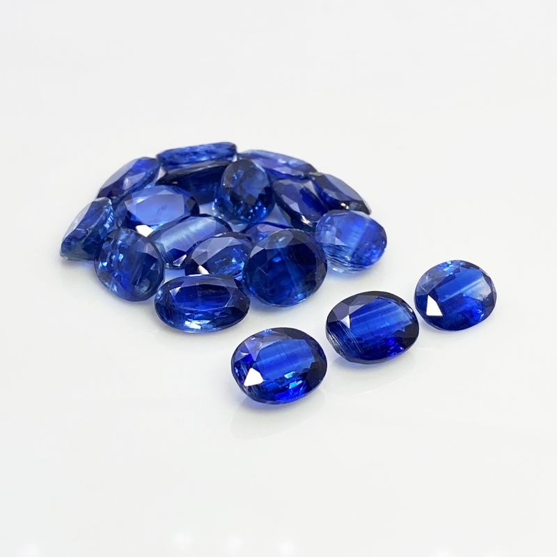 Kyanite 7X11-8X11mm Faceted Oval A+ Gemstones Parcel - 170920