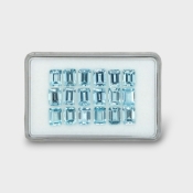 18.06 Cts. Aquamarine 7x5mm Step Cut Octagon Shape AAA Grade Gemstones Parcel - Total 18 Pc.