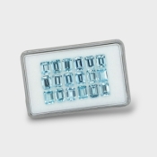 Aquamarine 7x5mm Step Cut Octagon AAA Gemstones Parcel - 170997