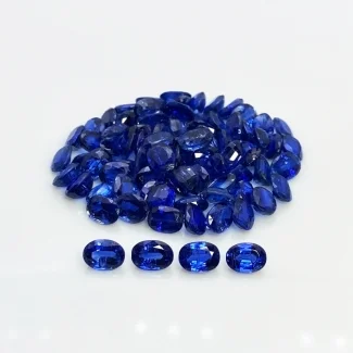 86.75 Cts. Kyanite 7x5mm Faceted Oval Shape A+ Grade Gemstones Parcel - Total 83 Pc.