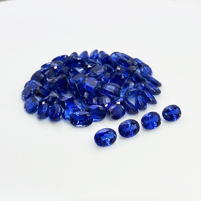 Kyanite 7x5mm Faceted Oval A+ Gemstones Parcel - 170867