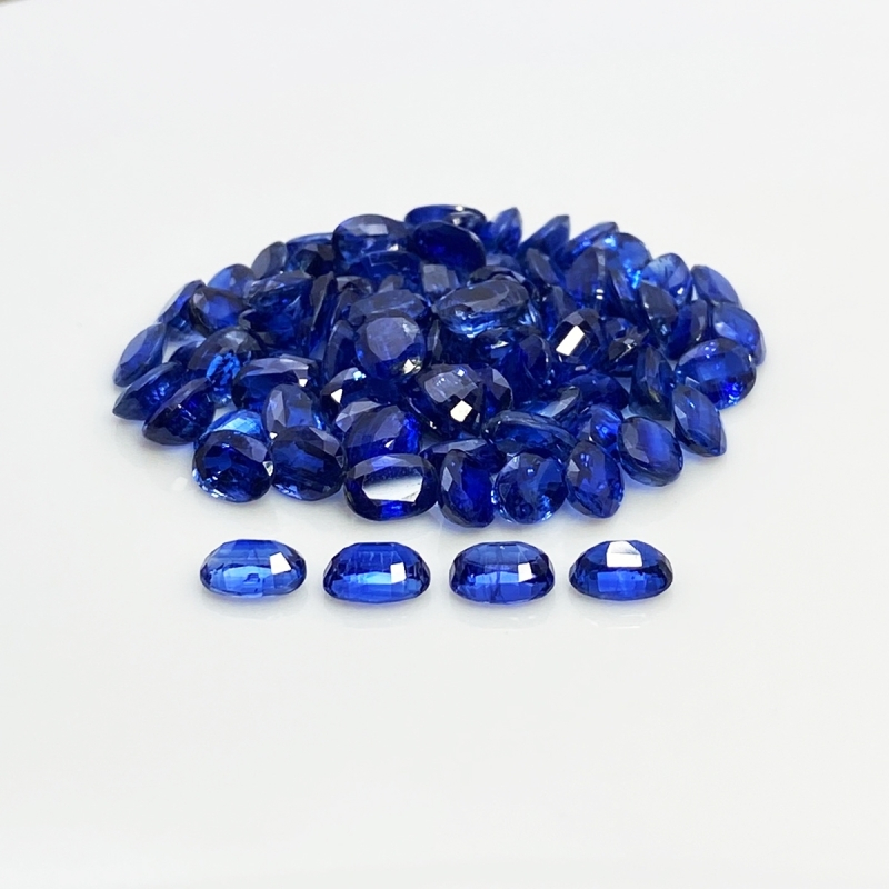 Kyanite 7x5mm Faceted Oval A+ Gemstones Parcel - 170867