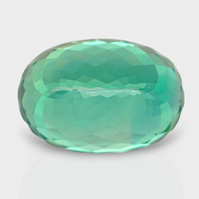 Green Kunzite 26x18mm Faceted Oval AAA Loose Gemstone - 170969
