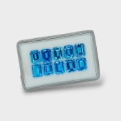 Swiss Blue Topaz 9x7mm Step Cut Octagon AAA Gemstones Parcel - 180075