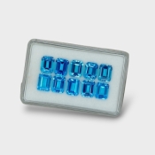 Swiss Blue Topaz 9x7mm Step Cut Octagon AAA Gemstones Parcel - 180075