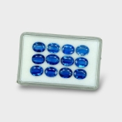 Kyanite 9x7mm Faceted Oval AAA Gemstones Parcel - 170835