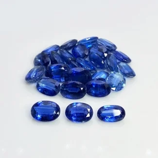 76.7 Cts. Kyanite 6X10-8X10mm Faceted Oval Shape A+ Grade Gemstones Parcel - Total 26 Pc.