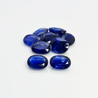 49.1 Cts. Kyanite 8X11-10X12mm Faceted Oval Shape AA Grade Gemstones Parcel - Total 9 Pc.