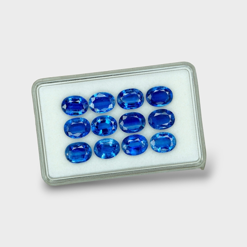 Kyanite 9x7mm Faceted Oval AAA Gemstones Parcel - 170833