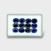 26.53 Cts. Kyanite 9x7mm Faceted Oval Shape AAA Grade Gemstones Parcel - Total 12 Pc.
