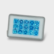 Swiss Blue Topaz 7mm Step Cut Square AAA Gemstones Parcel - 180061