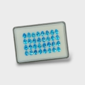 Swiss Blue Topaz 8x6mm Buff Top Pear AAA Gemstones Parcel - 180120