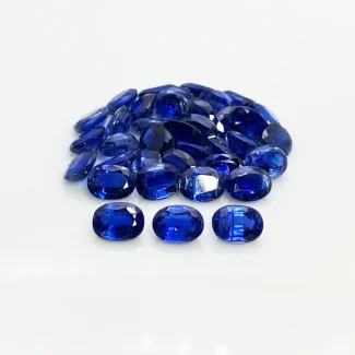 56.75 Cts. Kyanite 8X6mm Faceted Oval Shape AA Grade Gemstones Parcel - Total 37 Pc.