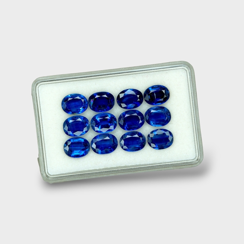 Kyanite 9x7mm Faceted Oval AAA Gemstones Parcel - 170834