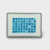 44.84 Cts. Swiss Blue Topaz 5mm Step Cut Square Shape AAA Grade Gemstones Parcel - Total 54 Pc.