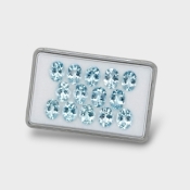 Aquamarine 9x7mm Faceted Oval AA Gemstones Parcel - 170945