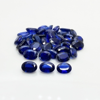 80.55 Cts. Kyanite 9X7mm Faceted Oval Shape AA+ Grade Gemstones Parcel - Total 38 Pc.