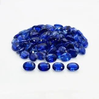 78.54 Cts. Kyanite 8X6mm Faceted Oval Shape AA+ Grade Gemstones Parcel - Total 50 Pc.