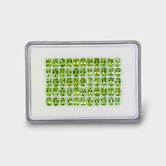 Peridot 6x4mm Faceted Cushion AA+ Gemstones Parcel - 180178