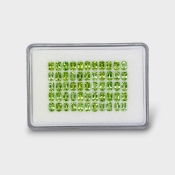 Peridot 6x4mm Faceted Cushion AA+ Gemstones Parcel - 180178