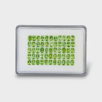 Peridot 6x4mm Faceted Cushion AA Gemstones Parcel - 180179