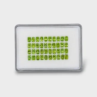 Peridot 6x4mm Faceted Cushion AA Gemstones Parcel - 180174