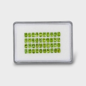 Peridot 6x4mm Faceted Cushion AA Gemstones Parcel - 180174