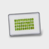 Peridot 6x4mm Faceted Cushion AA Gemstones Parcel - 180174