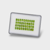 Peridot 6x4mm Faceted Cushion AA Gemstones Parcel - 180174