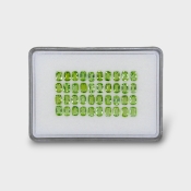 Peridot 6x4mm Faceted Cushion AA Gemstones Parcel - 180181