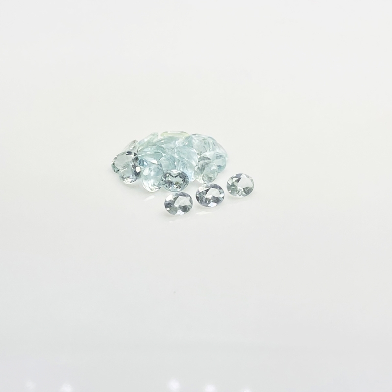 Aquamarine 5x4mm Faceted Oval A Gemstones Parcel - 180049