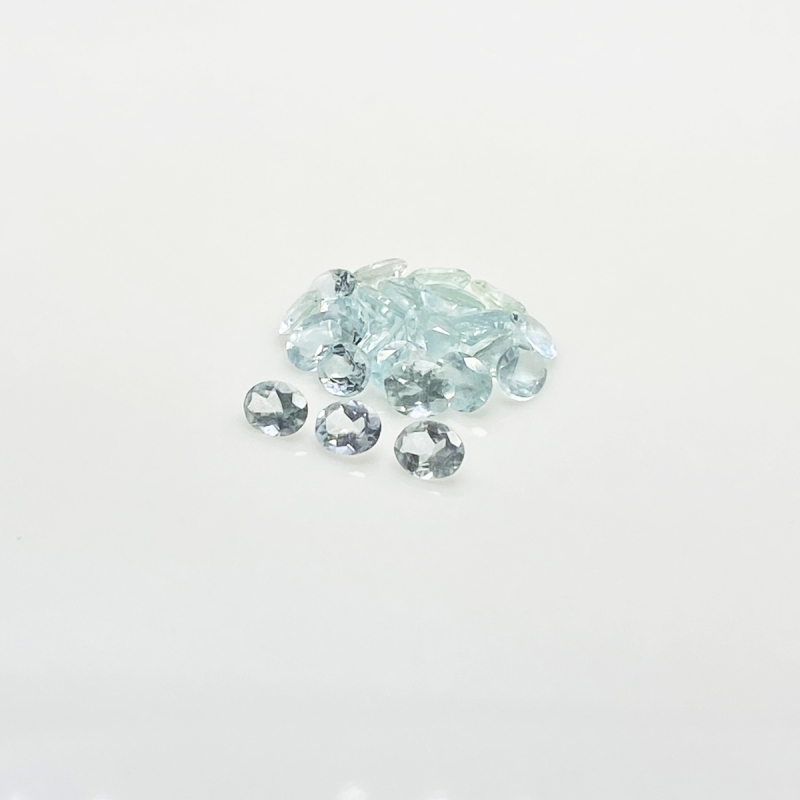 Aquamarine 5x4mm Faceted Oval A Gemstones Parcel - 180049