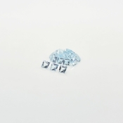 Aquamarine 3mm Step Cut Square A+ Gemstones Parcel - 180034