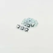 Aquamarine 4.5mm Step Cut Square A Gemstones Parcel - 180032