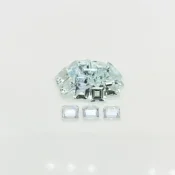 Aquamarine 4.5mm Step Cut Square A Gemstones Parcel - 180032