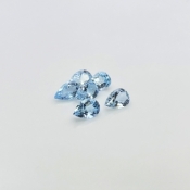 Aquamarine 9x6mm Faceted Pear A+ Gemstones Parcel - 180035