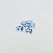 Aquamarine 9x6mm Faceted Pear A+ Gemstones Parcel - 180035