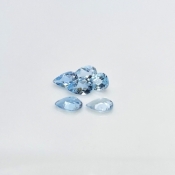 Aquamarine 9x6mm Faceted Pear A+ Gemstones Parcel - 180035