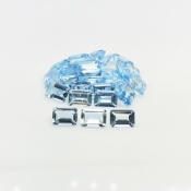 22.24 Cts. Aquamarine 7x5mm Step Cut Octagon Shape AA Grade Gemstones Parcel - Total 27 Pcs.