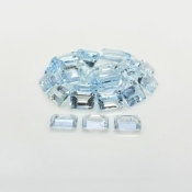 Aquamarine 7x5mm Step Cut Octagon A+ Gemstones Parcel - 180029