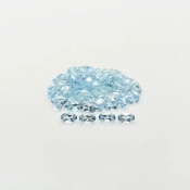 15.6 Cts. Aquamarine 5x3mm Faceted Oval Shape A+ Grade Gemstones Parcel - Total 78 Pcs.