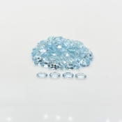 Aquamarine 5x3mm Faceted Oval A+ Gemstones Parcel - 180018