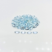 Aquamarine 5x3mm Faceted Oval A+ Gemstones Parcel - 180013