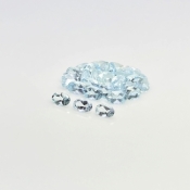 Aquamarine 6x4mm Faceted Oval A+ Gemstones Parcel - 180042
