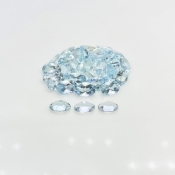 Aquamarine 6x4mm Faceted Oval A+ Gemstones Parcel - 180042